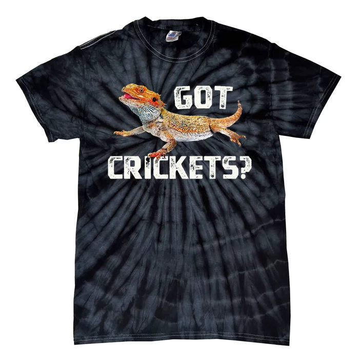 Bearded Dragon Got Crickets Funny Pet Lizard Lover Tie-Dye T-Shirt