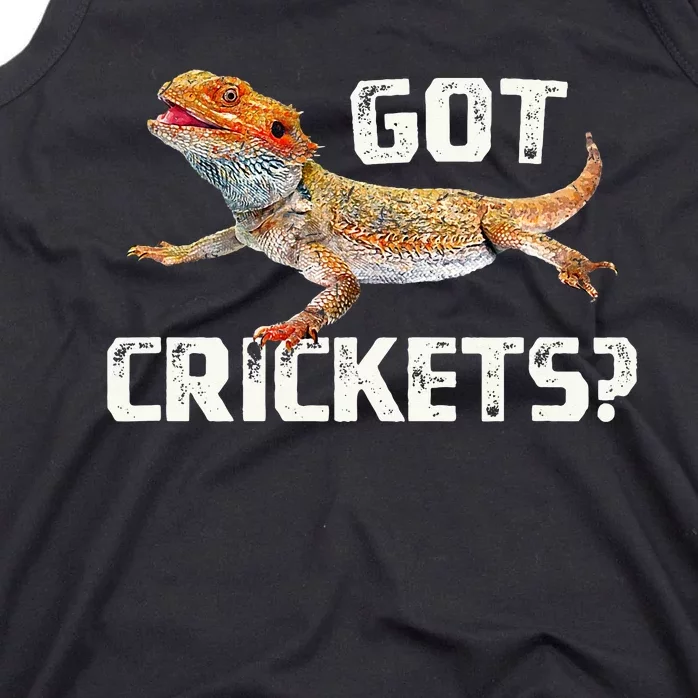 Bearded Dragon Got Crickets Funny Pet Lizard Lover Tank Top