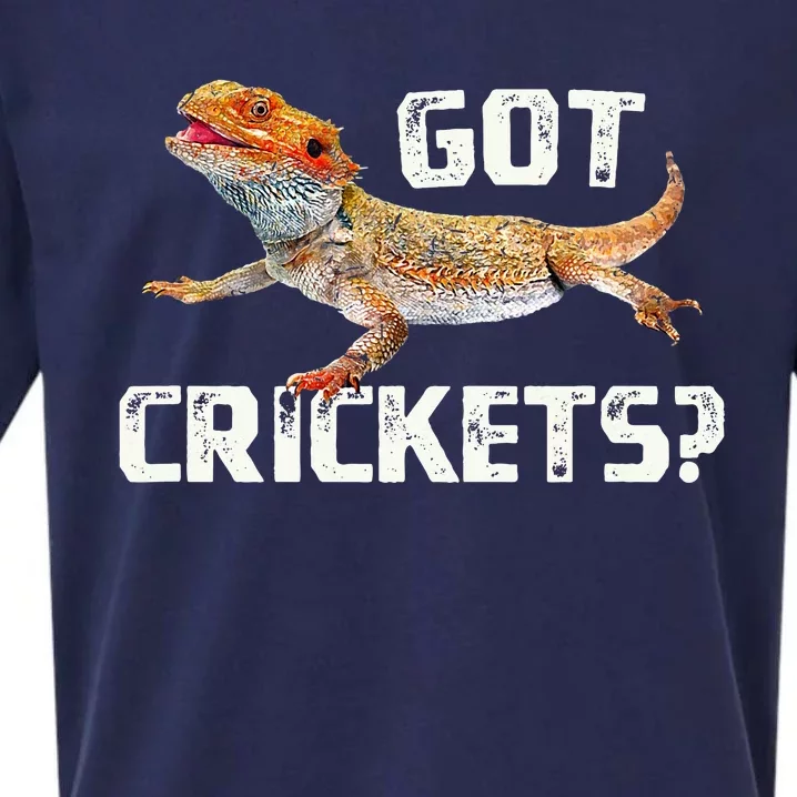 Bearded Dragon Got Crickets Funny Pet Lizard Lover Sueded Cloud Jersey T-Shirt