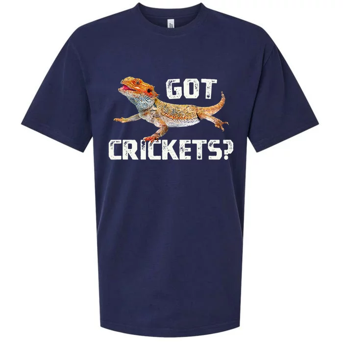 Bearded Dragon Got Crickets Funny Pet Lizard Lover Sueded Cloud Jersey T-Shirt