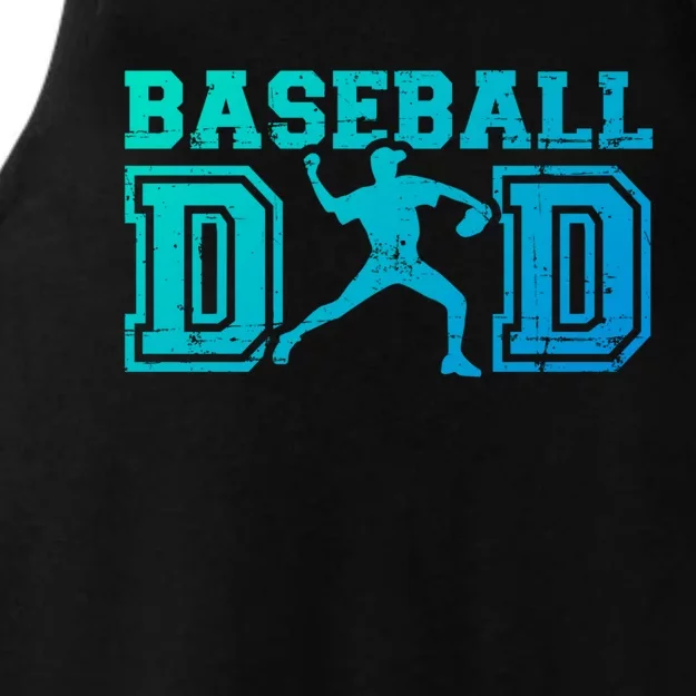 Baseball Dad Gift For FatherS Day Gift Ladies Tri-Blend Wicking Tank