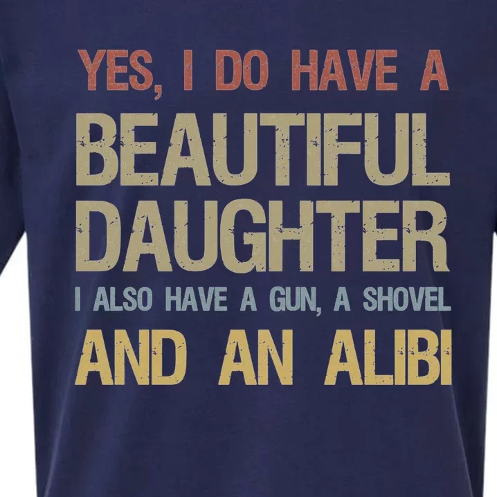 Beautiful Daughter Gun Shovel Alibi Sueded Cloud Jersey T-Shirt