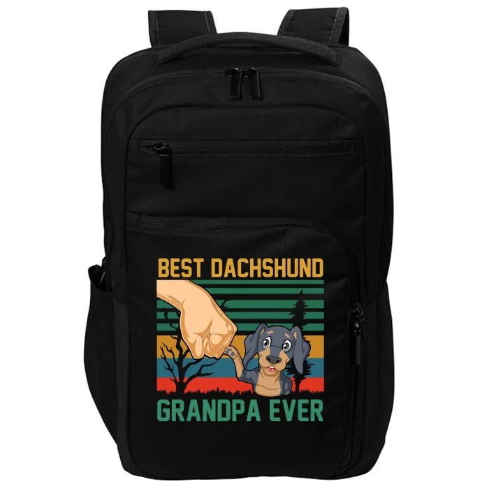 Best Dachshund Grandpa Ever Impact Tech Backpack