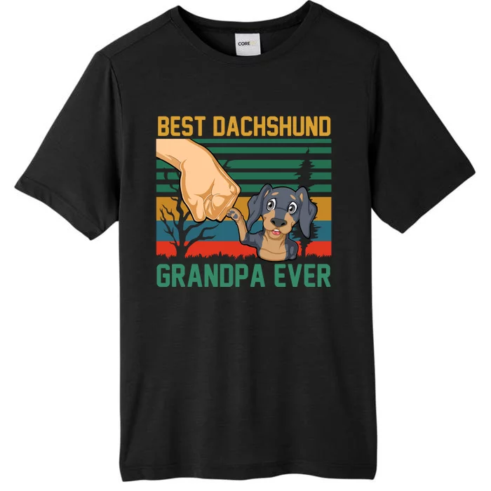 Best Dachshund Grandpa Ever ChromaSoft Performance T-Shirt