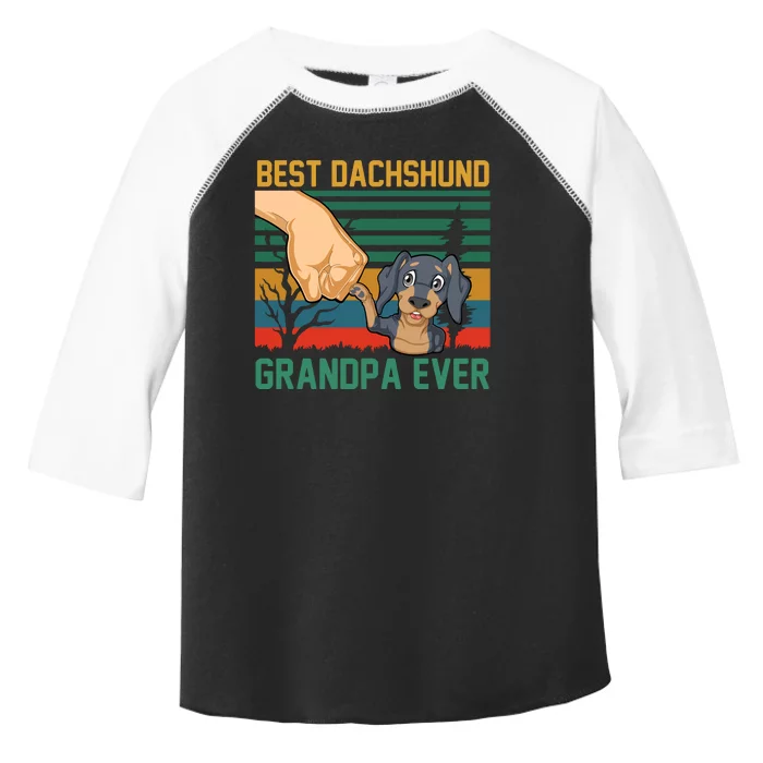 Best Dachshund Grandpa Ever Toddler Fine Jersey T-Shirt