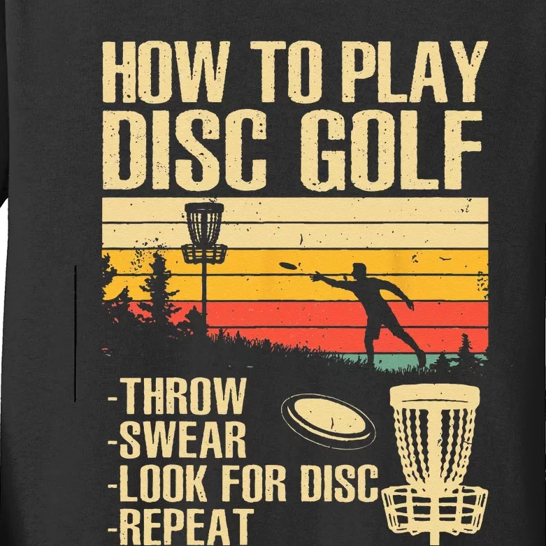 Best Disc Golf For  Disc Golf Tournament Player Kids Long Sleeve Shirt