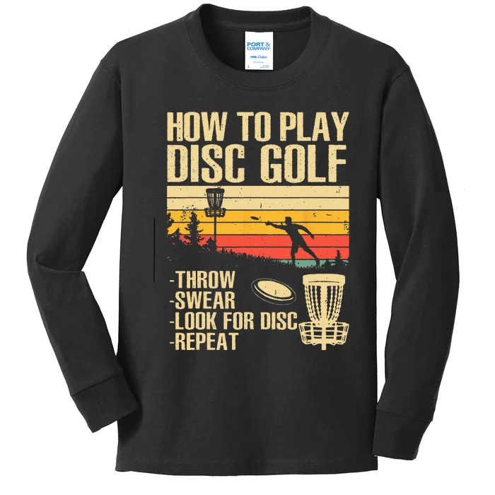 Best Disc Golf For  Disc Golf Tournament Player Kids Long Sleeve Shirt