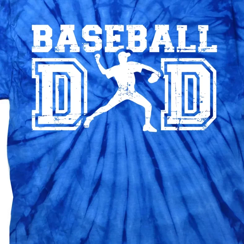 Baseball Dad Gift For Father's Day Gift Tie-Dye T-Shirt