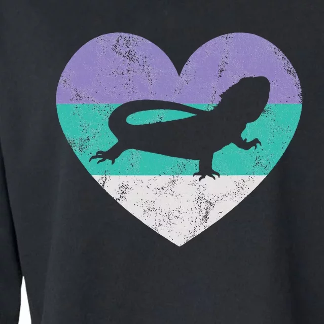 Bearded Dragon Gift Cropped Pullover Crew