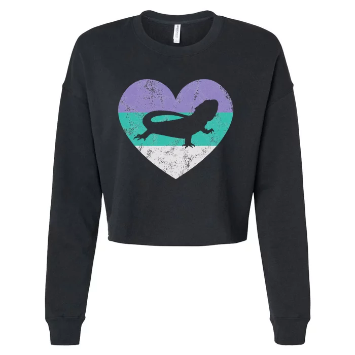 Bearded Dragon Gift Cropped Pullover Crew