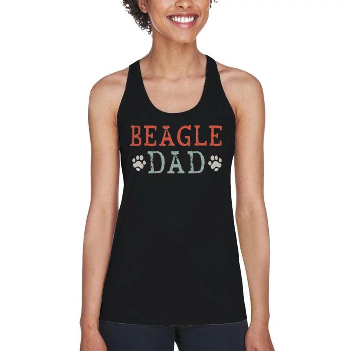 Beagle Dad Gift Women's Racerback Tank