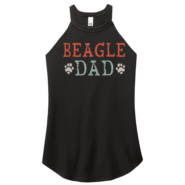 Beagle Dad Gift Women’s Perfect Tri Rocker Tank