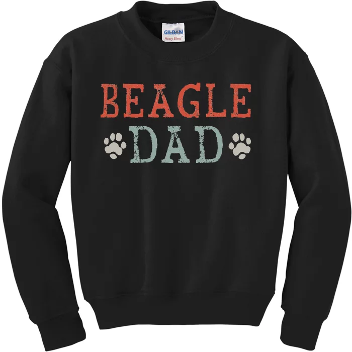 Beagle Dad Gift Kids Sweatshirt