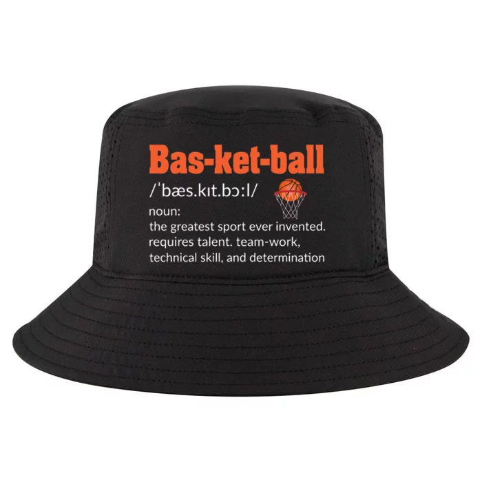 Basketball Definition Gift For Coach Ballers Hoopers Cool Comfort Performance Bucket Hat