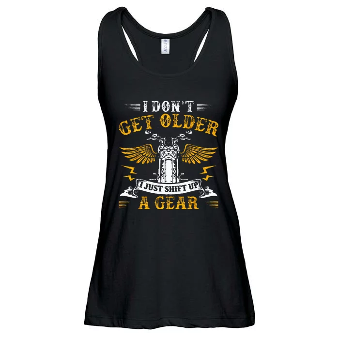 Bikers DonT Get Older Motorcycle Funny Biker Ladies Essential Flowy Tank