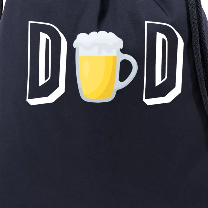 Beer Dad Gift Funny Beer Father Meaningful Gift Drawstring Bag