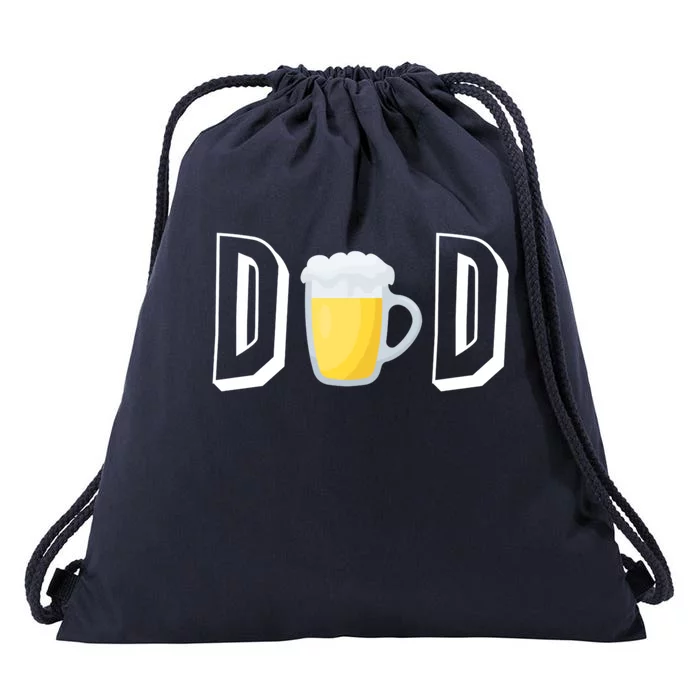 Beer Dad Gift Funny Beer Father Meaningful Gift Drawstring Bag