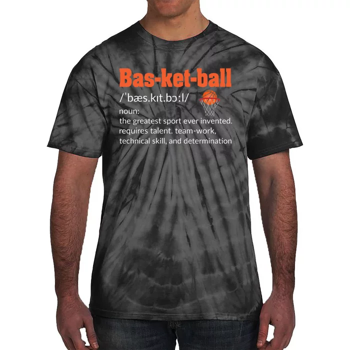 Basketball Definition Gift For Coach Ballers Hoopers Tie-Dye T-Shirt