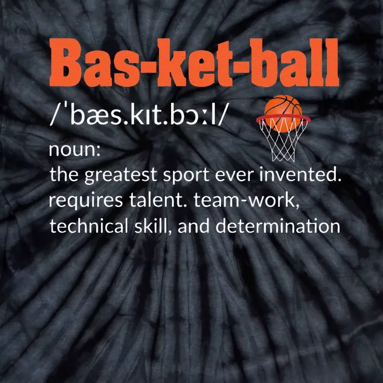 Basketball Definition Gift For Coach Ballers Hoopers Tie-Dye T-Shirt