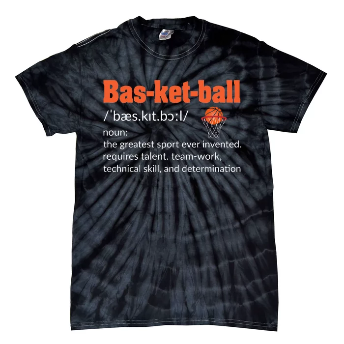 Basketball Definition Gift For Coach Ballers Hoopers Tie-Dye T-Shirt