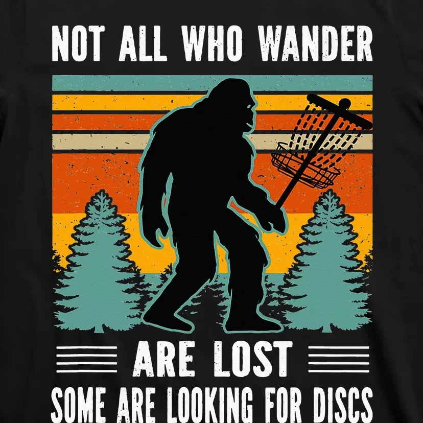 Bigfoot Disc Golf Sasquatch Yeti Frisbee Golf Ultimate T-Shirt