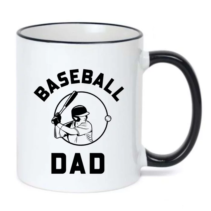 Baseball Dad Gift Black Color Changing Mug