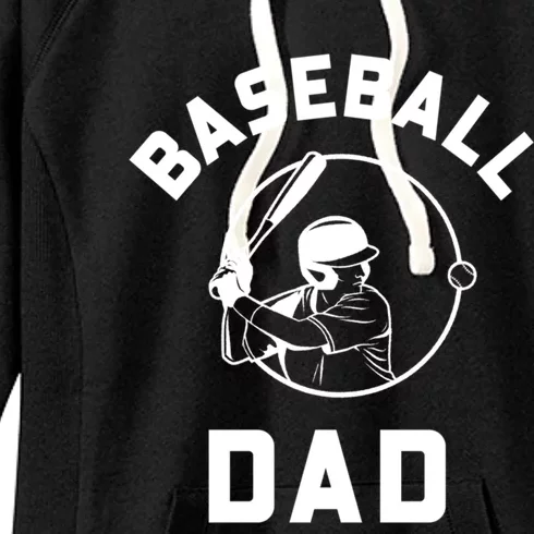 Baseball Dad Gift Women's Fleece Hoodie