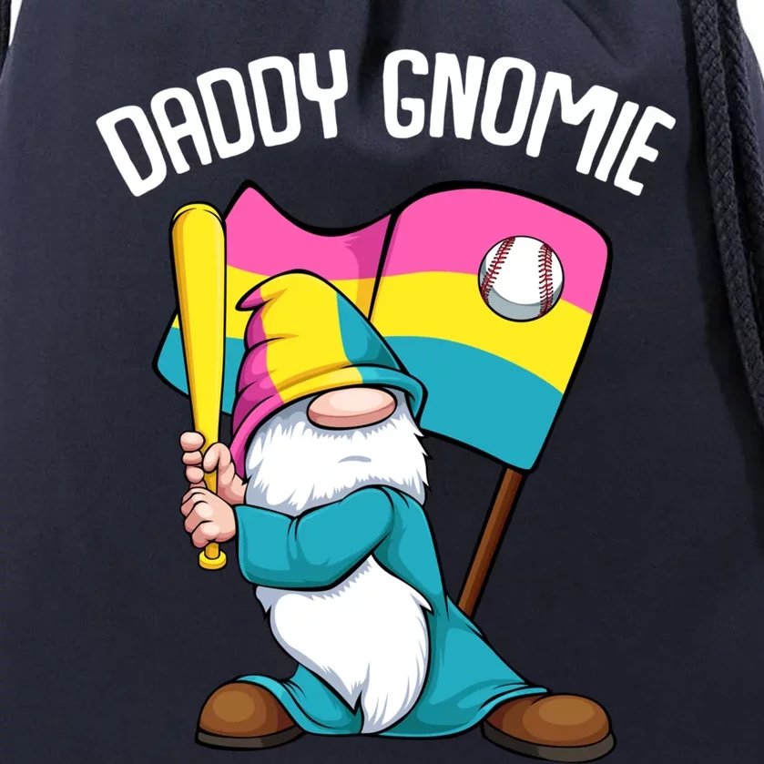 Baseball Daddy Gnome Lgbtgreat Giftq Cool Sport Pansexual Pride Flag Gift Drawstring Bag