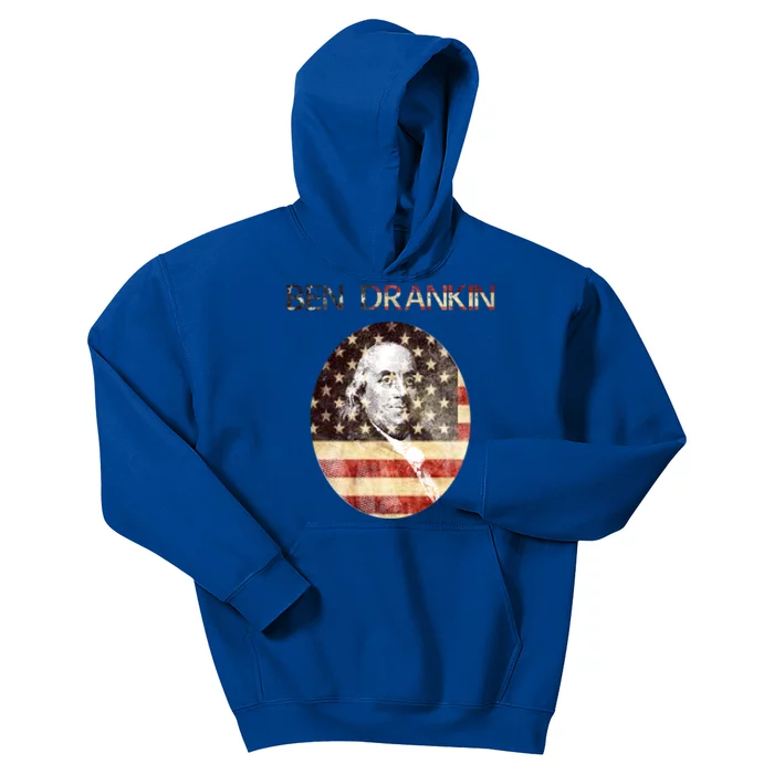 Ben Drankin Gift For Weekend Ing Bbq Meaningful Gift Kids Hoodie