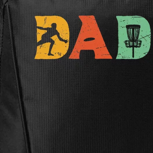 Best Disc Golf Dad Retro Fathers Day For Dad Sports City Backpack