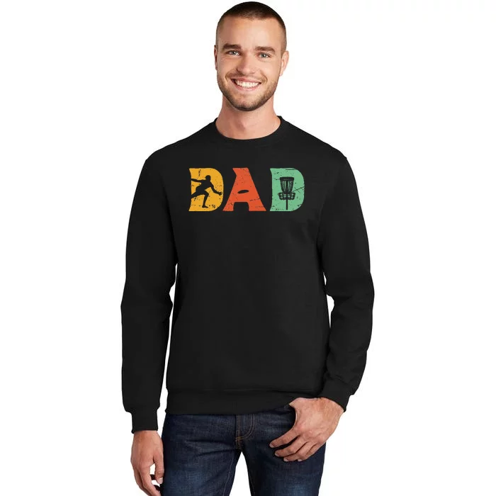 Best Disc Golf Dad Retro Fathers Day For Dad Sports Sweatshirt