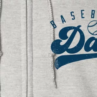 Baseball Dad Gifts Daddy Father's Day Full Zip Hoodie