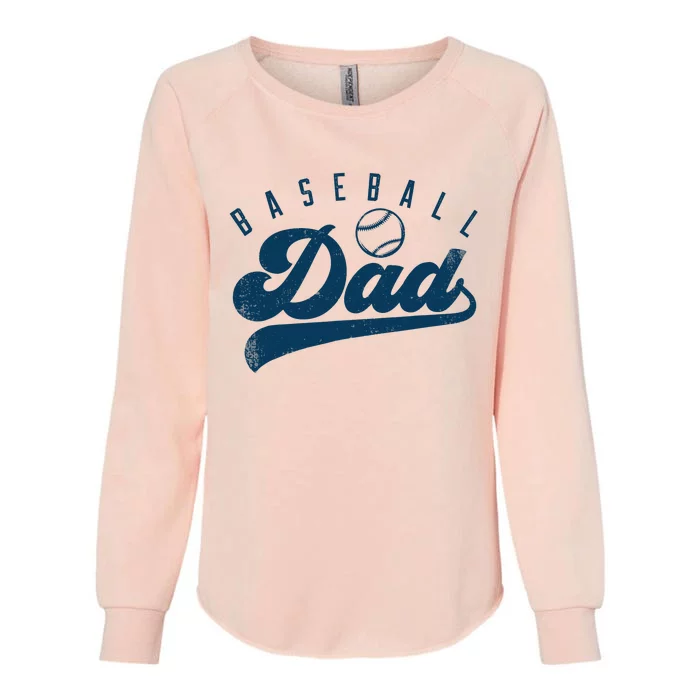 Baseball Dad Gifts Daddy Father's Day Womens California Wash Sweatshirt