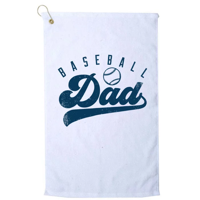 Baseball Dad Gifts Daddy Father's Day Platinum Collection Golf Towel