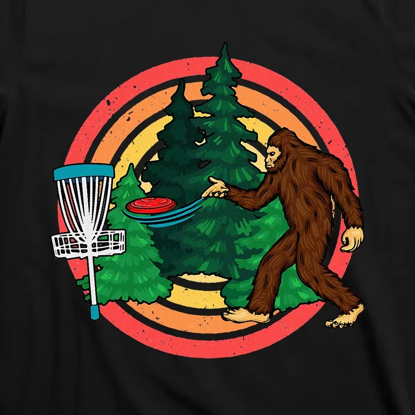 Bigfoot Disc Golf Funny Disc Golf T-Shirt