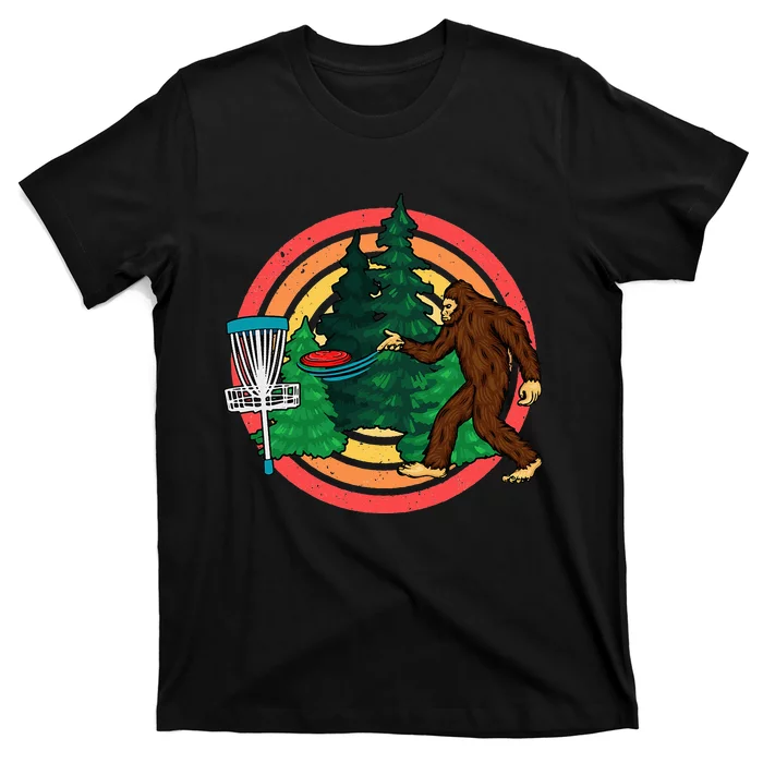 Bigfoot Disc Golf Funny Disc Golf T-Shirt