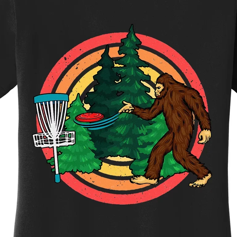 Bigfoot Disc Golf Funny Disc Golf Women's T-Shirt