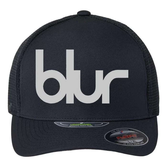 Blur Dark Green Central Logo Flexfit Unipanel Trucker Cap