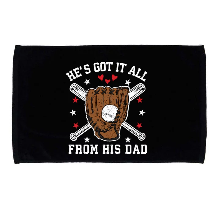 Baseball Dad Gift Microfiber Hand Towel