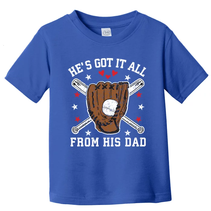 Baseball Dad Gift Toddler T-Shirt