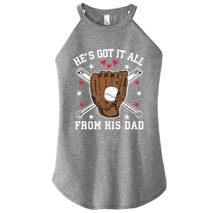 Baseball Dad Gift Women’s Perfect Tri Rocker Tank