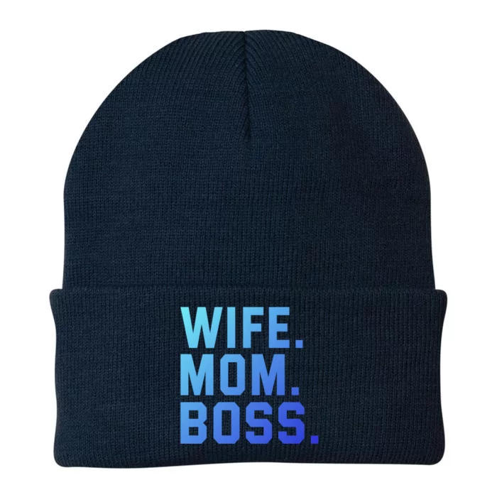 Boss Day Great Gift Wife Mom Boss Mama MotherS Day Birthday Gift Knit Cap Winter Beanie