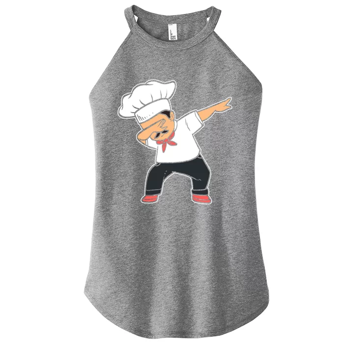 Baker Dabbing Head Chef Meaningful Gift Women’s Perfect Tri Rocker Tank