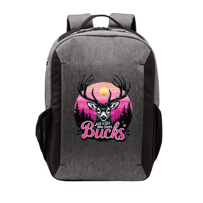 Buck Deer Hunting Hunter Girl Vintage Hunt Vector Backpack