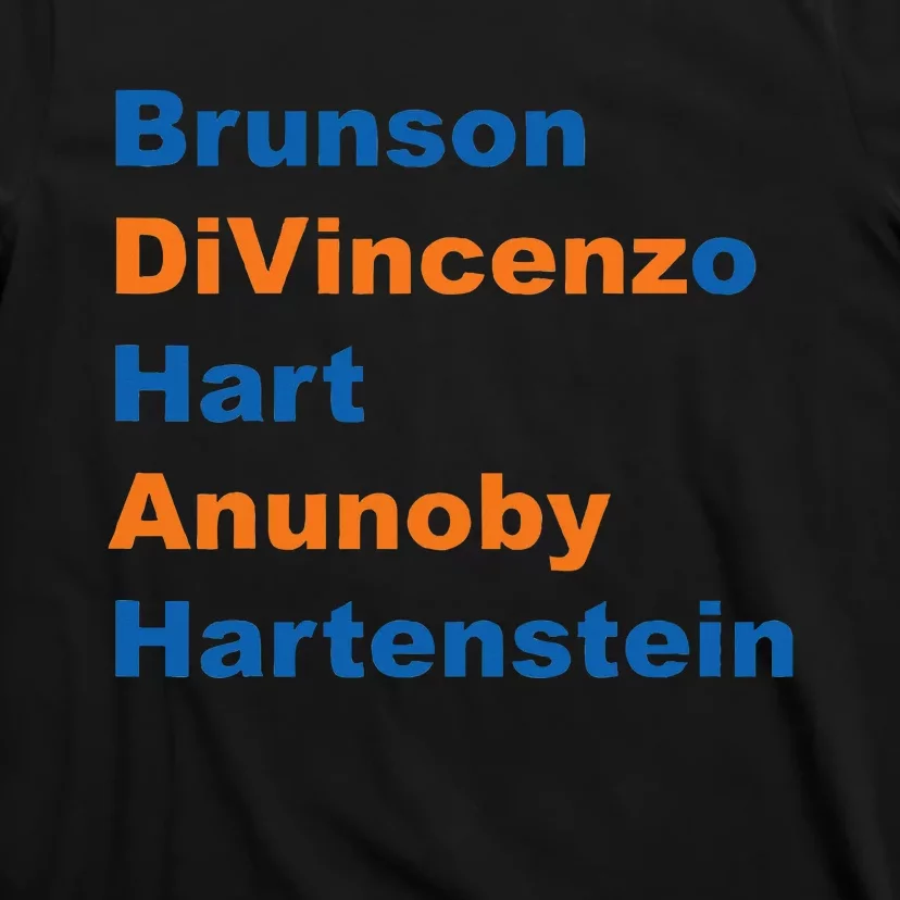 Brunson Divincenzo Hart Anunoby Hartenstein T-Shirt