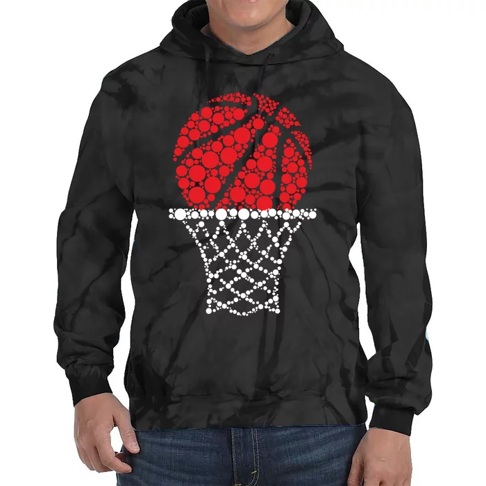 Basketball Dots Happy Dot Day Tie Dye Hoodie