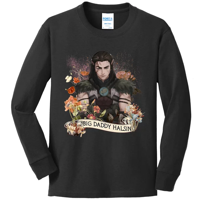 Big Daddy Halsin The Druid BaldurS Gate 3 Gamer Game Lover Kids Long Sleeve Shirt