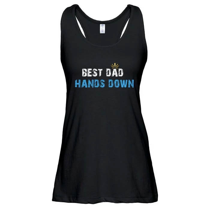 Best Dad Hands Down Ladies Essential Flowy Tank