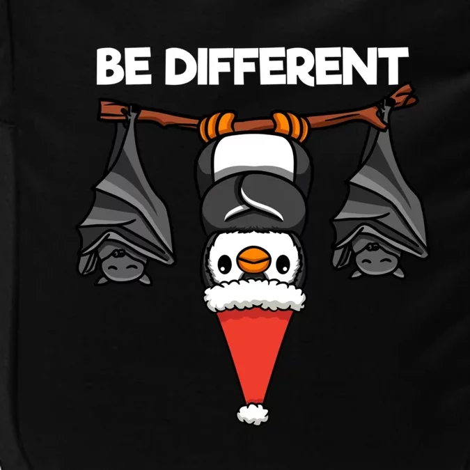 Be Different Hanging Santa Penguin With Sleeping Bats Xmas Cool Gift Impact Tech Backpack