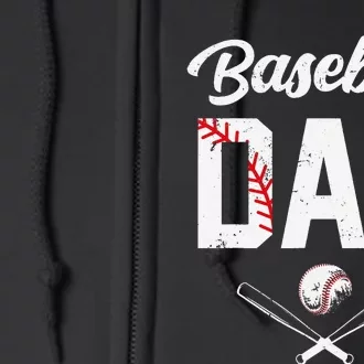 Baseball Dad Happy Fathers Day Shirts for  Boys Kid Full Zip Hoodie